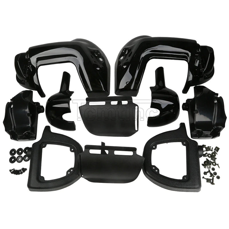 Harley Touring Street Glide Lower Vented Leg Fairings Black (1983-2013)