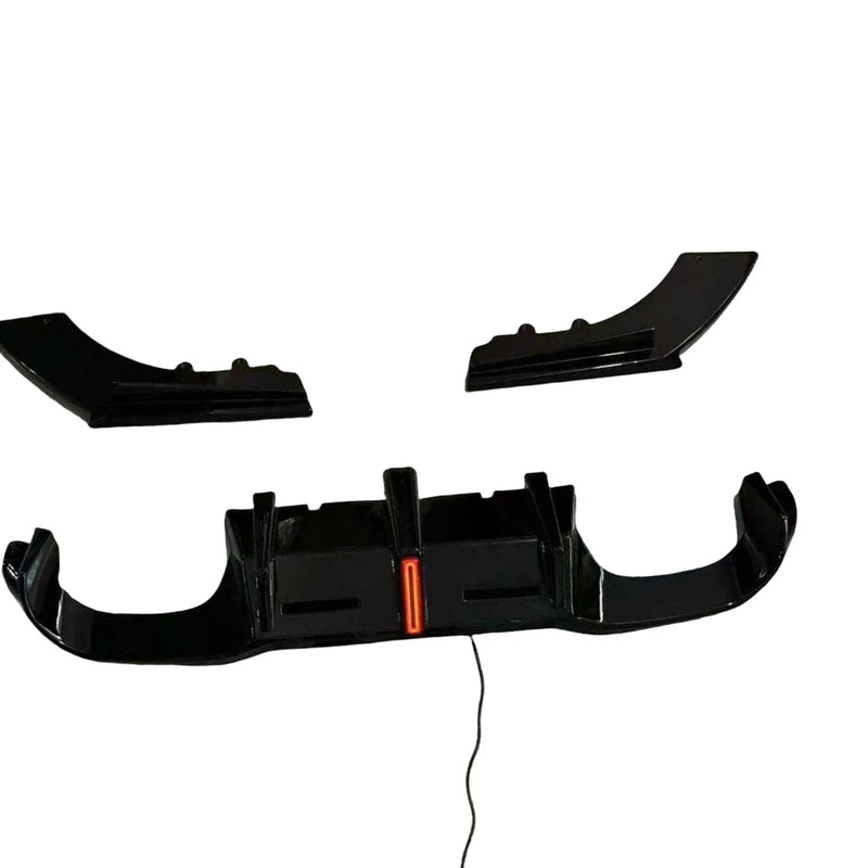 BMW 2 Series F87 M2 Rear Bumper Diffuser Lip w/ Lights (2016-2022)