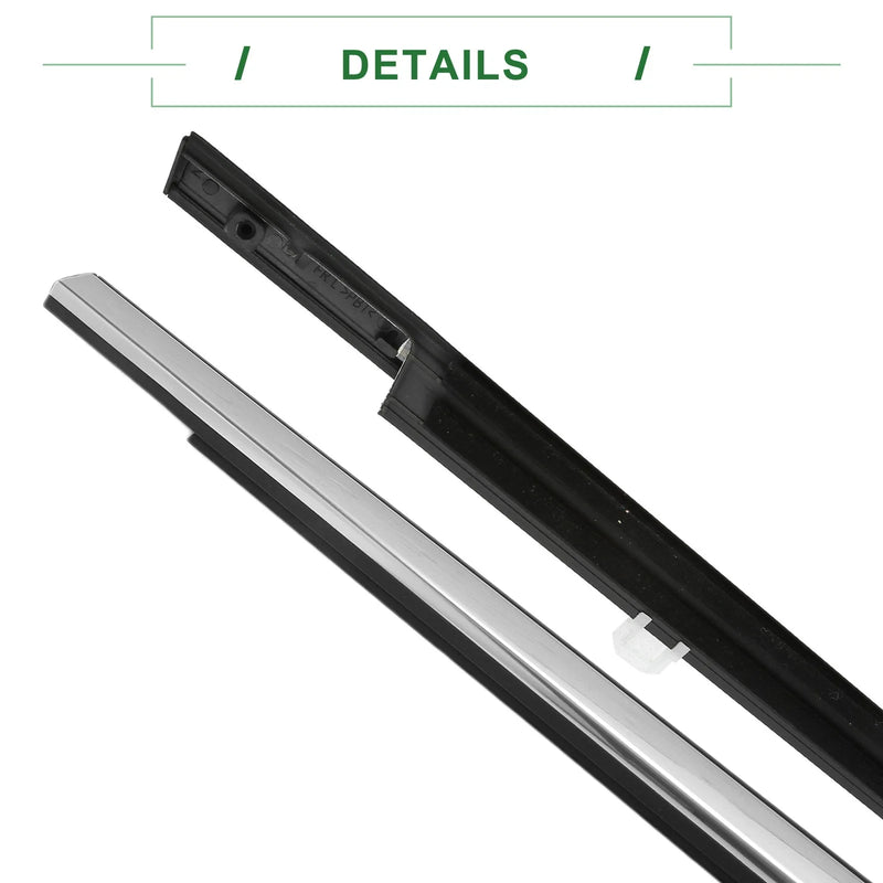 Honda Accord Front Left & Right Weatherstrip Window Seals (2003-2007)