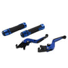 Yamaha FJR XJR 1300 Blue Brake Clutch Lever Handlebar Grip Set (2001-2023)