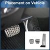 Mercedes Benz C Class Manual Footrest Pedals Cover (2007-2014)