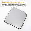 Ford Transit White Heated Convex Mirror Glass (2002-2009)