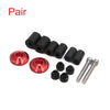 Motorcycle 2 x Universal Aluminum Alloy 7/8" Handlebar Grip Bar End Cap Red