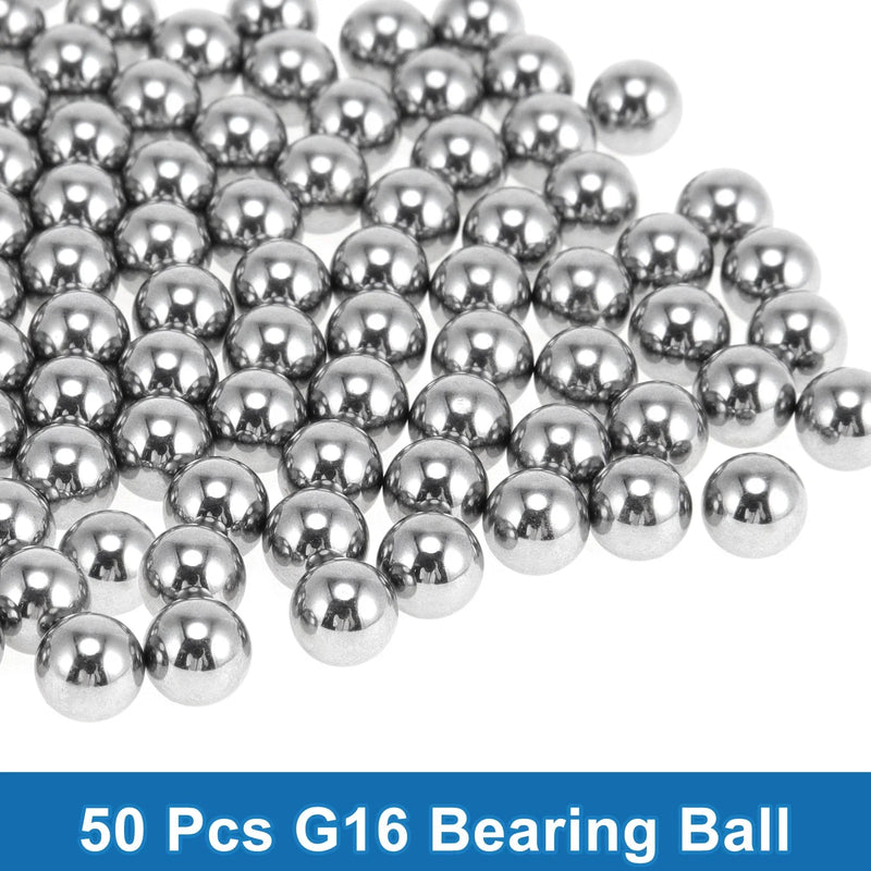 Bearing Ball 7.1mm Steel G16 Precision Silver Tone 50 pcs