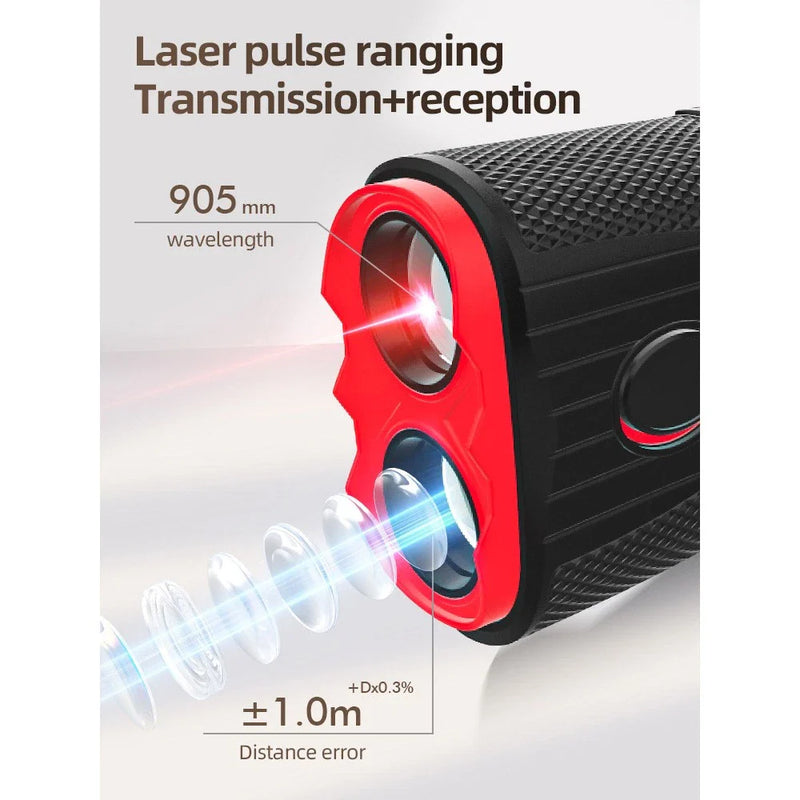 1200 Yards 7X Golf Slope Rangefinder Laser Precision USB Charging