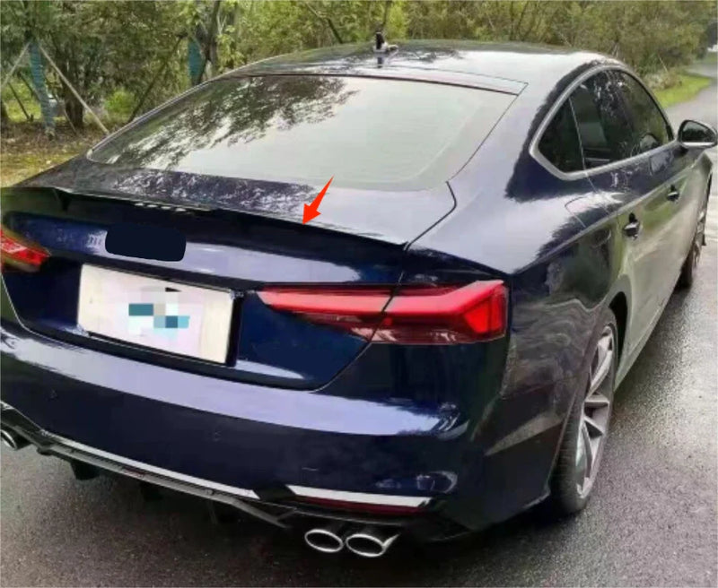 Audi A5 S5 B9 4-Door Rear Boot Glossy Black Spoiler Wing (2017-2022)
