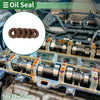 Make Model Oil Seal FKM Rubber 14x30x7mm High-Pressure Brown 5 Pcs