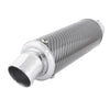 Motorcycle Exhaust Muffler Pipe 2" Inlet Dia Round Tip Tail 35cm Length