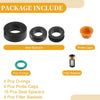 Honda DSM NBR Rubber Black Fuel Injector Seal O Ring 4 x Sets