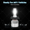 Car HB2 9003 H4 LED Headlight Globes Hi/Low Beam
