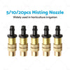 Garden Irrigation Brass Spray Misting Nozzle (5-20x)