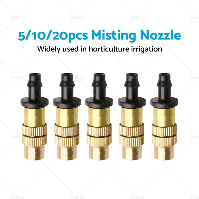 Garden Irrigation Brass Spray Misting Nozzle (5-20x)