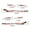 Camper RV Trailer Black Red Stripes Vinyl Decal Stickers