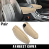 Pair Car Seat Armrest Cover Microfiber Leather Beige Toyota Sienna (2011–2018)