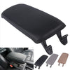 Audi A4 A6 S4 Black Leather Center Console Armrest Cover (2000-2007)