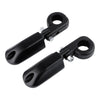 Harley Sportster XL 883 1200 Matte Black 1.25" Highway Bar Footpegs (2004-2023)