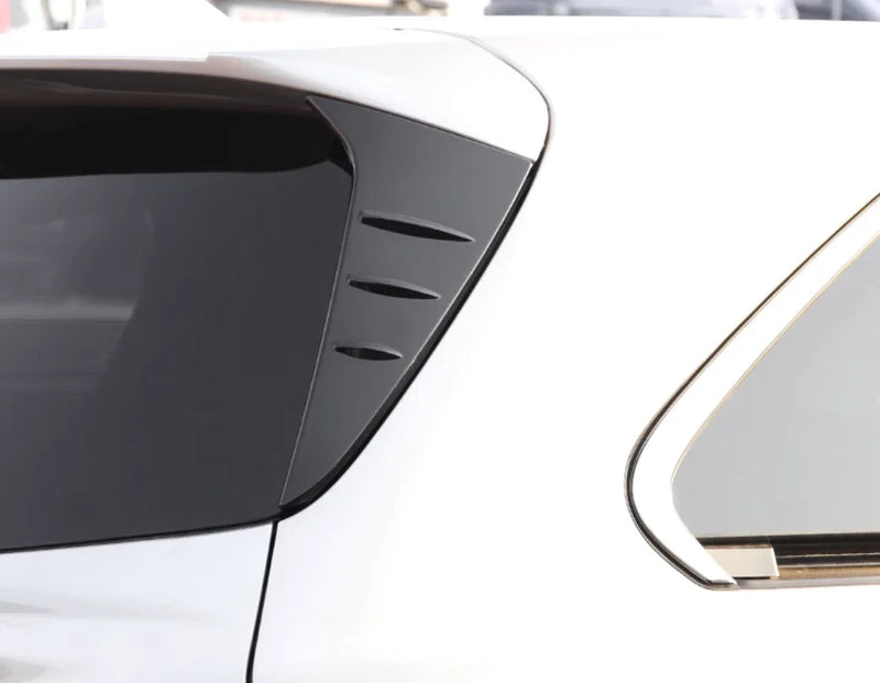 Toyota Sienna Glossy Black 2 x Rear Spoiler Side Cover Trim (2021-2023)