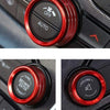 Dodge Challenger Charger 3 x AC Radio Switch Trim Ring Knob Covers (2015-2020)