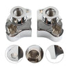 Harley Davidson 1" CNC Handlebar Risers w/Mount Screws Chrome