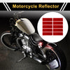 Reflector 15x5cm Red Rectangle Motorcycle 10 Pcs