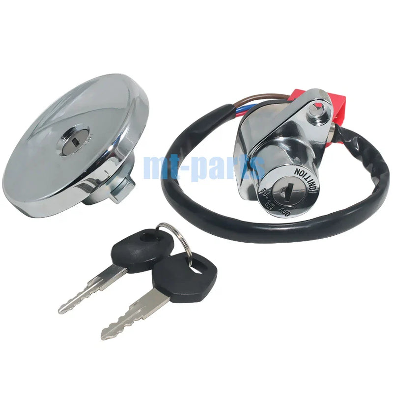 Kawasaki VN400 Vulcan Fuel Gas Cap & Ignition Key Switch Lock (1996-2003)