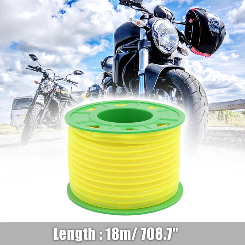 Motorcycle 18M Yellow Silicone Petrol Oil Fuel Hose
