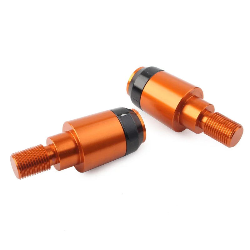 Yamaha XSR900 Orange CNC Handlebar Grips & Plug Ends (2016-2023)