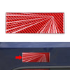 Tesla Model 3, Y, X Carbon Red Trunk Emblem Decal (2017-2023)