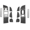 Carbon Fiber Interior Door Handle Window Switch Cover Trim Fits Challenger 2015+