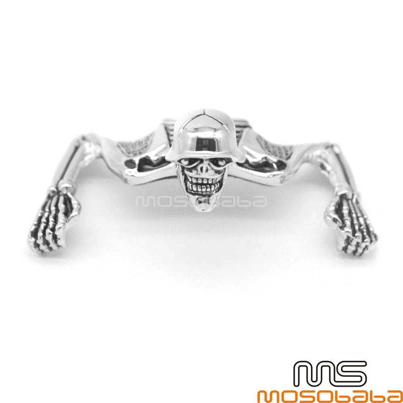Harley Chopper Headlight Visor Skull Skeleton Ornament (All Years)