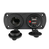 Car Truck 12-24V Dual USB Charger Socket Plug Panel