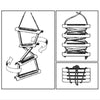 All Boats Boat Boarding 5 Step Folding Rope Ladder Folds Flat 1.5m