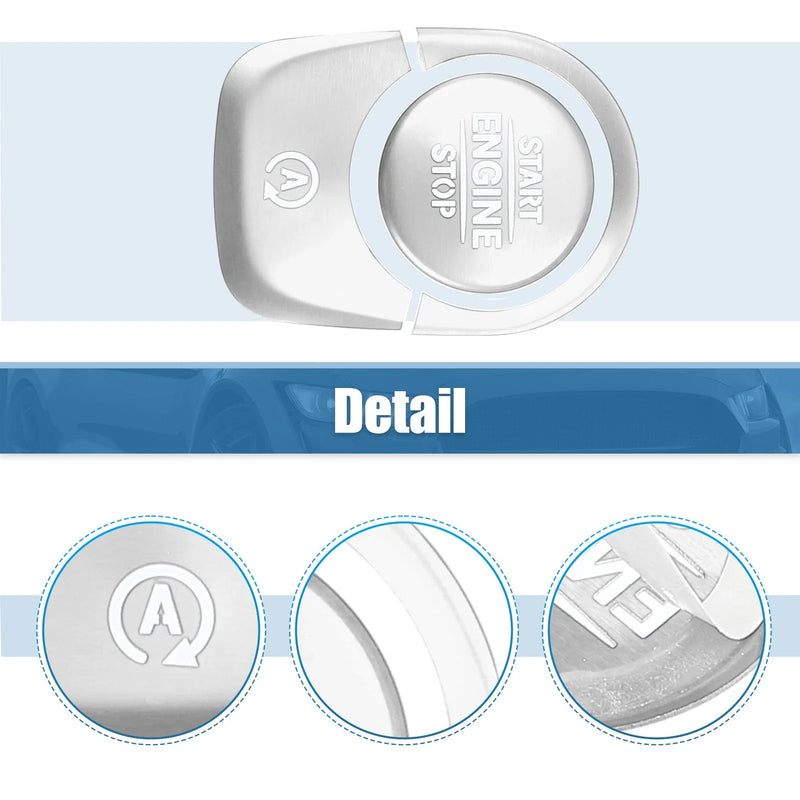 Mercedes Benz Engine Start Stop Button Cover Trim Sticker Kit (2015-2023)