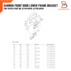 Toyota Hilux Ute Front Door Lower Frame Bracket Garnish (1988-1996)