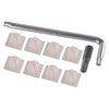 Auto Security - Fastener Kit Rustproof License Plate Screws & Caps