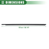 Toyota Sienna (2004-2010) Black Front Left Window Belt Weatherstrip