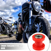 Motorcycle Red 2 x 8mm Drive Chain Pulley Chain Tensioner Rubber Wheel