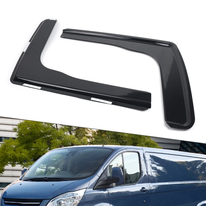 Ford Transit Tourneo Custom Black Window Visor Wind Deflector (2012-2022)