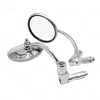 Motorcycle Chopper Racer Chrome Round Rearview Bar End Mirror