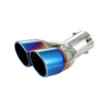 Toyota CH-R 2016-2018 Blue Stainless Rear Exhaust Muffl Tipe End Pip Fit