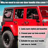 Jeep Wrangler JK 5 x Red Door Handle Insert Trim Covers (2007-2018)