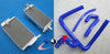 Honda CR250R Aluminum Radiator + Y Hose Kit Blue (2002-2004)