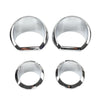 Harley Touring Electra Street Glide Chrome Gauge Bezel Trim Ring Kit (2014-2023)