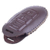 Nissan Car Leather Chrome Remote Key Cover Case (No specific years)