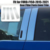 Ford F150 2015-2021 Car Door Trim B Pillar Window Covers Chrome