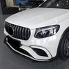 Benz GLC63 AMG X253 Gloss Black Front Bumper Lip (2016-2019)