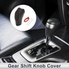 Ford Fusion Car Pebbled Gear Shift Knob Cover 1 x Black Red Faux Leather
