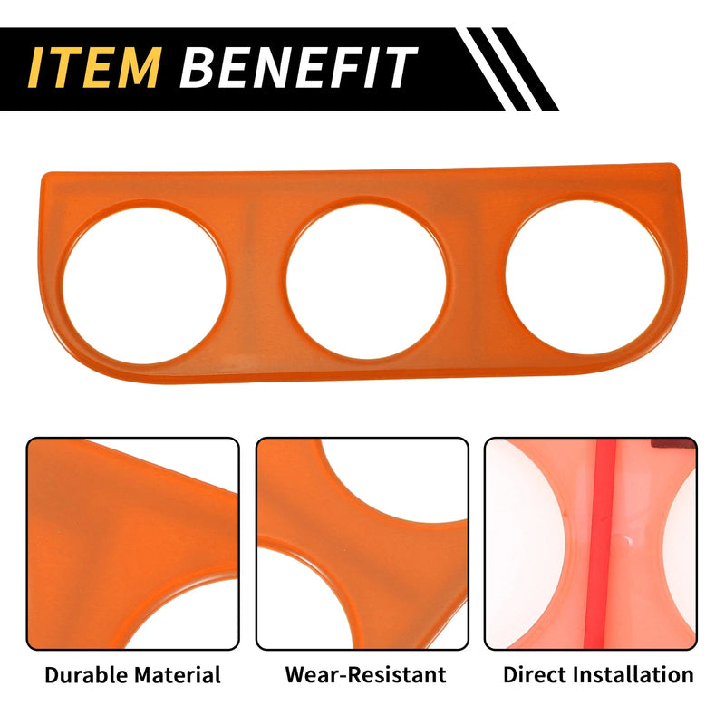 Jeep Wrangler JK (2011-2017) Orange AC Switch Button Control Cover Trim