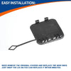BMW 530i 540i Light Gray Rear Right Bumper Tow Hook Cover