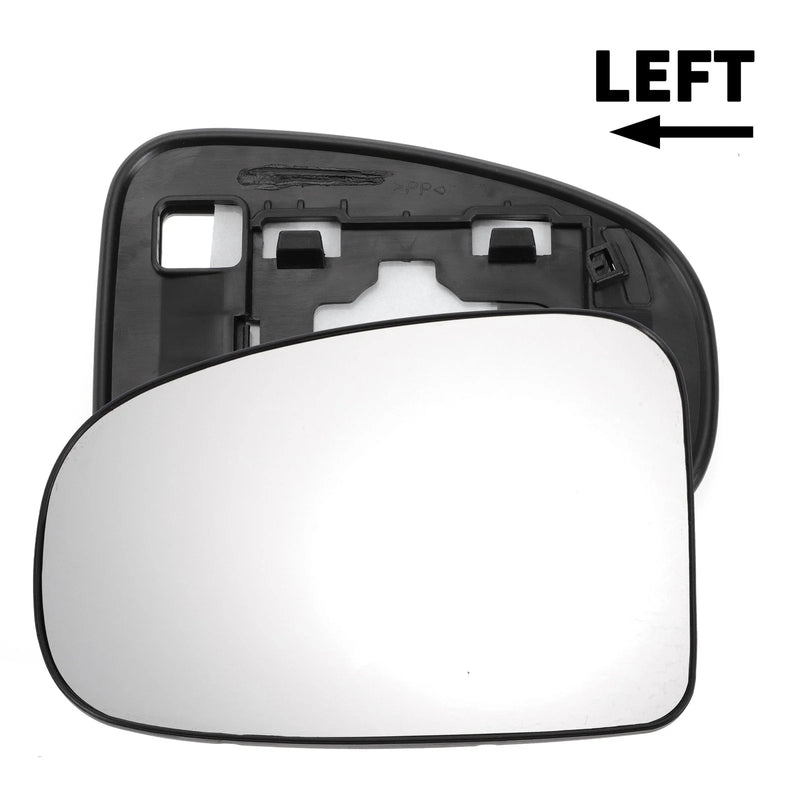 Toyota IQ Car Left Side White Mirror Glass w/ Back Non-heated (2009–2016)